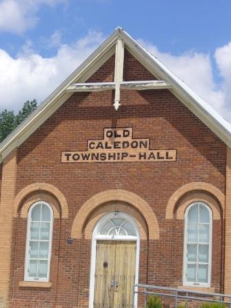 Detailed View of Facade, Old Caledon Township Hall