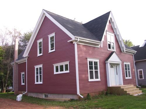 Showing northwest elevation