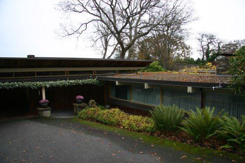 Exterior view, front entrance