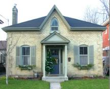 Of note is the symmetrical three bay facade.; City of Brantford, n.d.