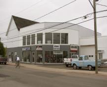 The modern extension on the north side; Bernard LeBlanc