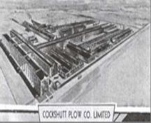 Image showing the entire layout of all the buildings associated with the company from 1943.; City of Brantford, 1943