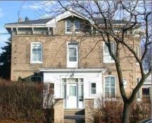 Of note is the centre gable on the facade.; City of Brantford, 2008.