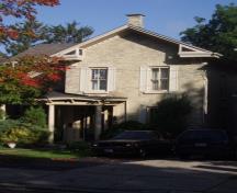 Of note is the two storey buff brick exterior.; Paul Dubniak, 2008
