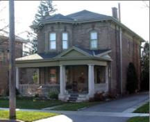 Of note is the Italianate styling of the facade.; City of Brantford, 2009.