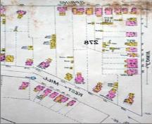 Featured is a fire insurance plan highlighting the property of 125 Grand River Avenue.; City of Brantford, 2007.