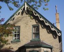 Of note is the decorative bargeboard and finial.; Paul Dubniak, 2008.