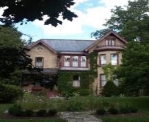 Of note is the steep slate-roof.; Kayla Jonas, 2008.