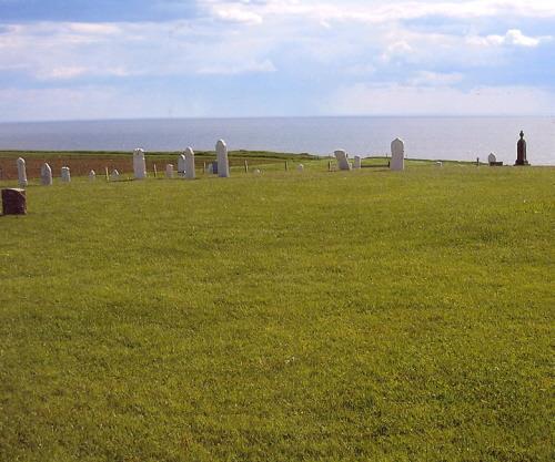 Cemetery and Northumberland Strait in background