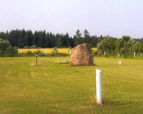 View of cemetery grounds