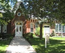 Former Niagara High School section of the current Museum, situated at the east end of the building; Sarah Middleton, Brock University, 2008