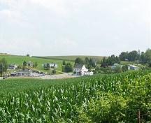 Junction of Highway 1 and Grand Pre Road, Grand Pré Heritage Conservation District, Nova Scotia; Courtesy of the Municipality of the County of Kings