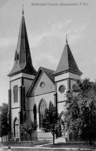 Postcard image of church, c. 1910