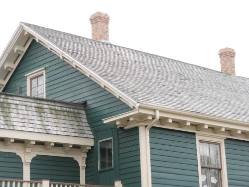 Detail of brackets and eave return