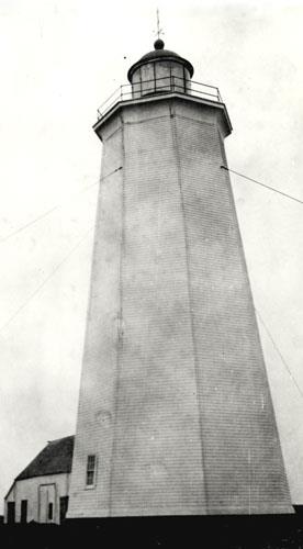 General view of Miscou Island Lighthouse.