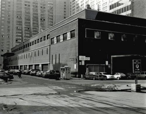 Corner view of the railway station.