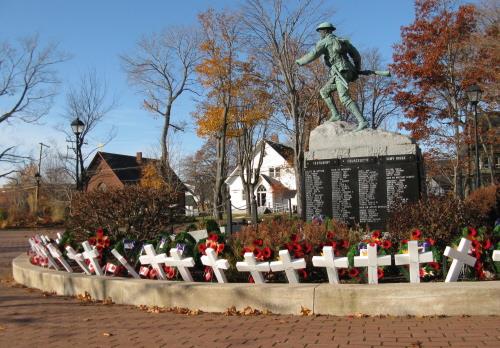 Memorial Square Veterans Memorial, Nov. 2009