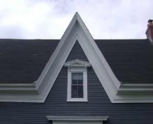 This photograph illustrates the gothic cross-gable, 2009; Town of St. Andrews