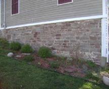 This photograph illustrates the large ascending foundation along Princess Royal Street, 2009; Town of St. Andrews