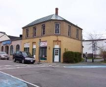 Pallen Building, corner entrance and two sides of the building, 2004.; City of Miramichi