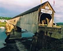 Image of the Hartland Covered Bridge taken during the summer of 2005. The bridge was opened in 1901 as a toll bridge until an election promise succeeded in getting rid of the tolls.; Doris E. Kennedy