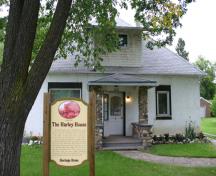 Primary elevations, from the south, of the Harley House, Swan River, 2009; Historic Resources Branch, Manitoba Culture, Heritage and Tourism, 2009