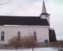 Showing side elevation; C. Cooper, 2010