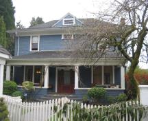 Exterior view of the Crake House; City of New Westminster, 2009