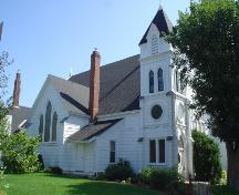 Zion Lutheran Church, Old Town Lunenburg, west façade, 2004; Heritage Division, NS Dept. of Tourism, Culture and Heritage, 2004