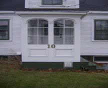 This photograph illustrates the portico, 2009; Town of St. Andrews