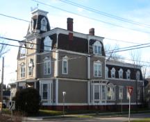 Image of the Neil House, showing Second Empire style elements; City of Fredericton