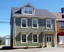 This image shows a view of the front façade fronting Waterloo Street; City of Saint John, 2010