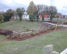 View of the Kindree Family Cemetery from Derry Road West, looking southwest.; City of Mississauga