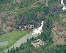 Aerial View of Anyox Powerhouse No. 1; North Pacific Seaplanes, c/o Regional District of Kitimat-Stikine
