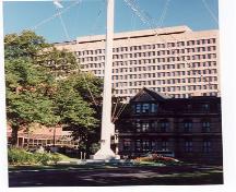 Flag pole in Grand Parade, Halifax, Nova Scotia, 2003.; HRM Planning and Development Services, Heritage Property Program, 2003.