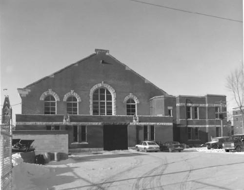 Vue de la façade latérale
