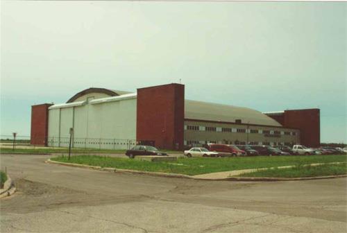 Corner view of Hangar 14