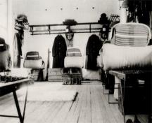 Historic image of the interior of Casemate Barracks where the artillerymen of the Upper and Lower Batteries lived during times of war, 1930; FRH.P.8231
