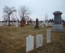 Image of the older section of the St. Andrew's United Church cemetery.; Village of Rexton