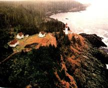 Aerial photo of the Lighttower, 1994.; Canadian Coast Guard / Garde côtière canadienne, 1994.