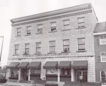 View of the main entrance of Larocque-Lafortune College.; National Capital Commision/Commission de la Capitale Nationale, c.a. 1986.