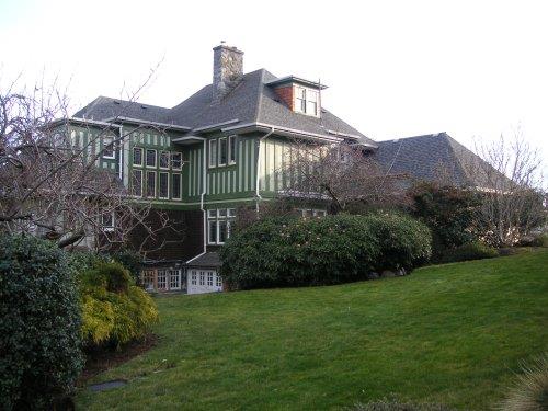 West facade, originally (1912) the back of the house