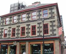 Front elevation showing second and third storeys and roof, Mitchell House, Halifax, Nova Scotia, 2005.; Heritage Division, NS Dept. of Tourism, Culture and Heritage, 2005.