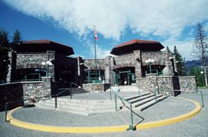 Main entrance of Cave & Basin.