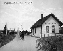 View of Westfield Beach Station; Provincial Archives of New Brunswick, Kevin Corbett collection: P244-98