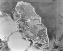 Aerial view of Minister's Island showing its relatively large extent, 1939.; Parks Canada Agency / Agence Parcs Canada, 1939