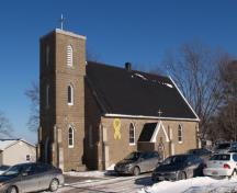 Overall view of the church; Town of Oromocto