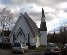Front view of the church; Town of Florenceville-Bristol