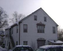 This photograph shows a side view of the old school, 2009; Town of St. Andrews