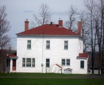 This image show the rear façade of the building; Village of Gagetown